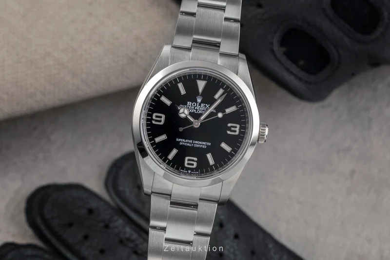 Rolex Explorer steel automatic men's watch 124270 [2503182]
