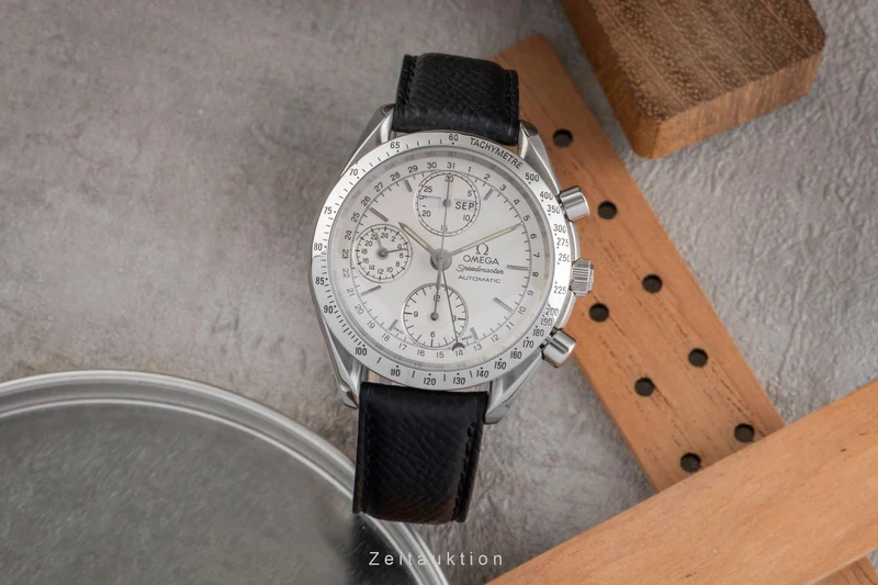 Omega Speedmaster chronograph steel automatic men's watch 3521.30.00 LP: 6100EUR [2502957]