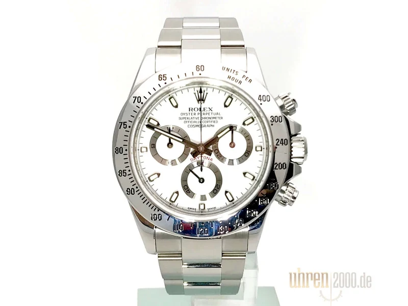 Rolex Daytona Edelstahl 116520 Weiß LC100 aus 2014