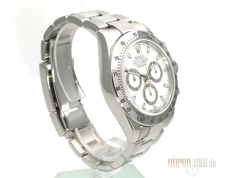 Rolex Daytona Edelstahl 116520 Weiß LC100 aus 2014