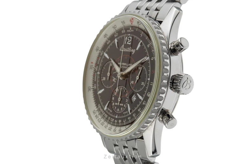 Breitling Montbrillant chronograph steel automatic men's watch A41330 A414B08NP [2503512]