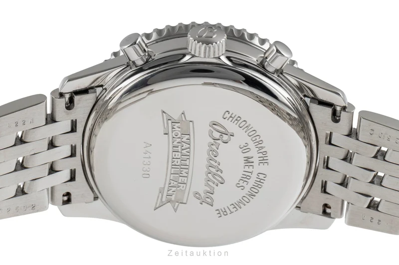 Breitling Montbrillant chronograph steel automatic men's watch A41330 A414B08NP [2503512]