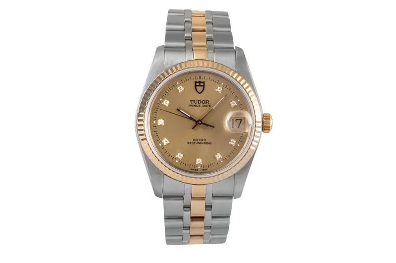 Tudor Prince Date steel / gold automatic men's watch 74033 [2503108]