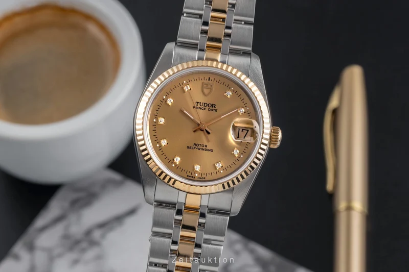 Tudor Prince Date steel / gold automatic men's watch 74033 [2503108]
