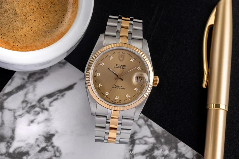 Tudor Prince Date steel / gold automatic men's watch 74033 [2503108]