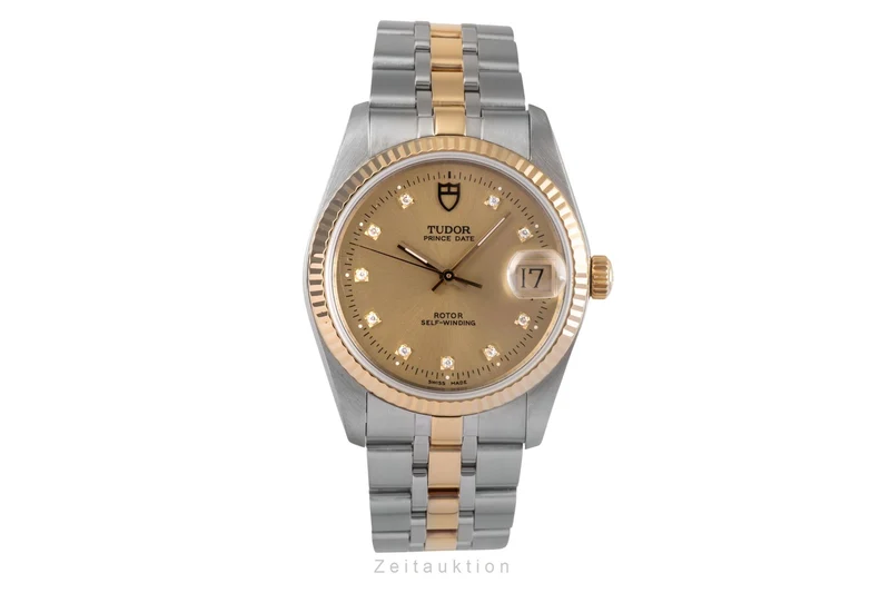 Tudor Prince Date steel / gold automatic men's watch 74033 [2503108]