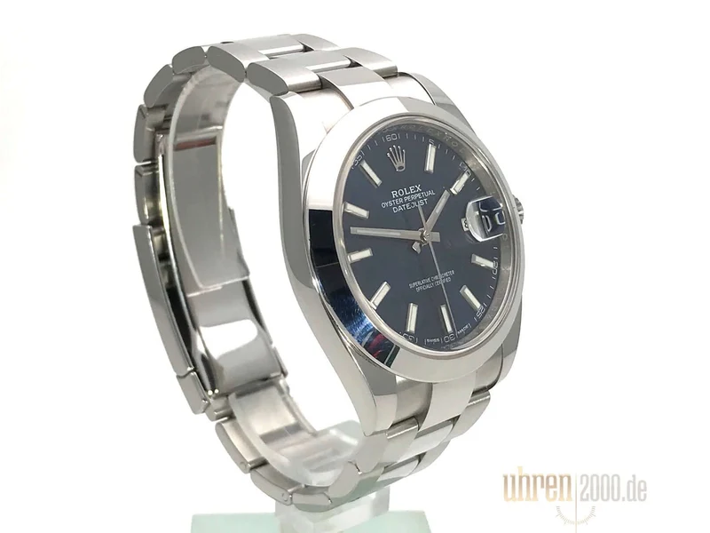 Rolex Datejust 41 Edelstahl 126300 Blau Index aus 2017