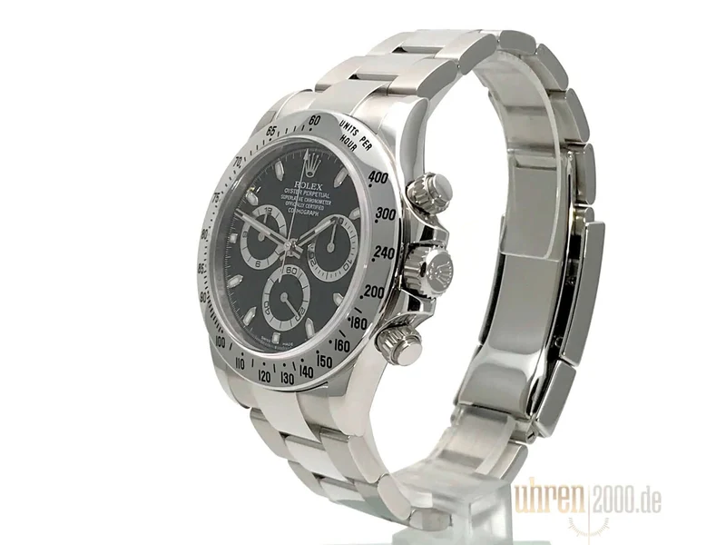Rolex Daytona Edelstahl 116520 Schwarz ungetragen aus 2015 LC100