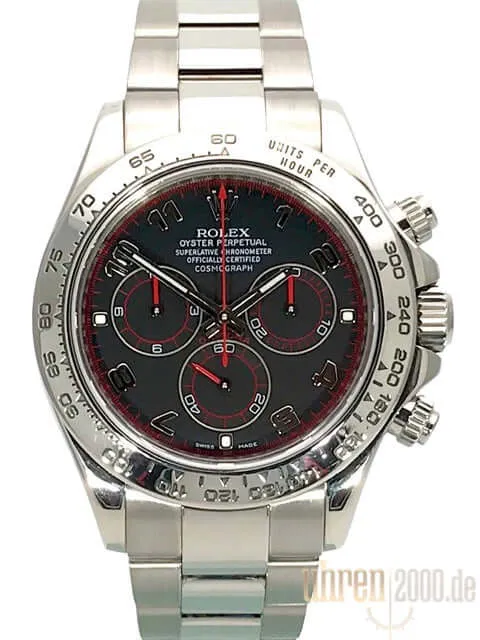 Rolex Cosmograph Daytona 116509 Weißgold Schwarz aus 2009
