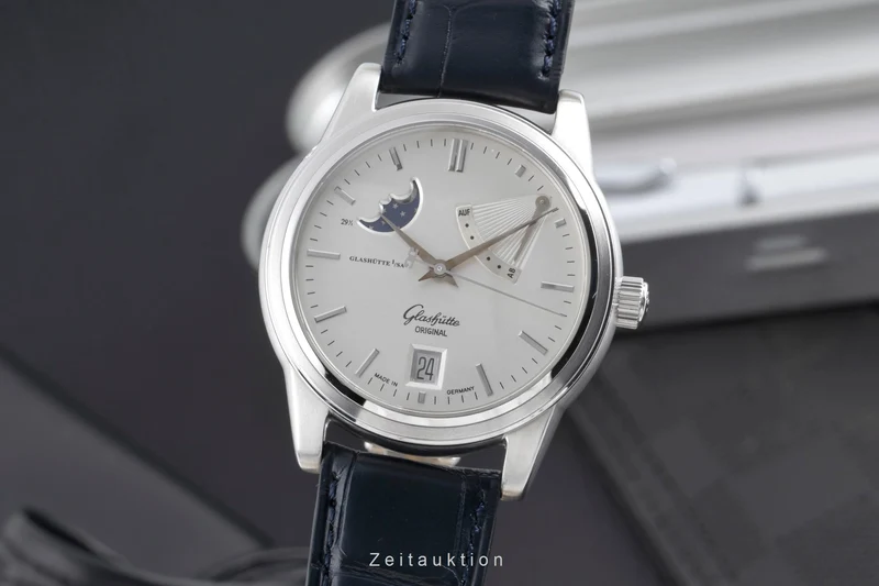 Glashütte Senator steel automatic men's watch 39-44-04-12-04 [2502801]