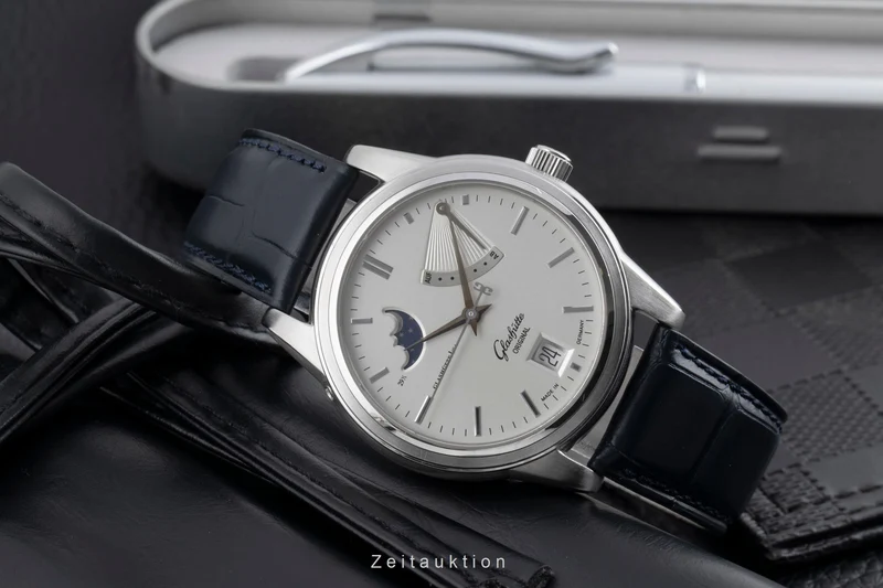 Glashütte Senator steel automatic men's watch 39-44-04-12-04 [2502801]