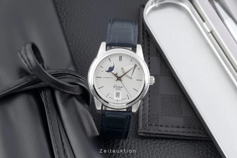 Glashütte Senator steel automatic men's watch 39-44-04-12-04 [2502801]