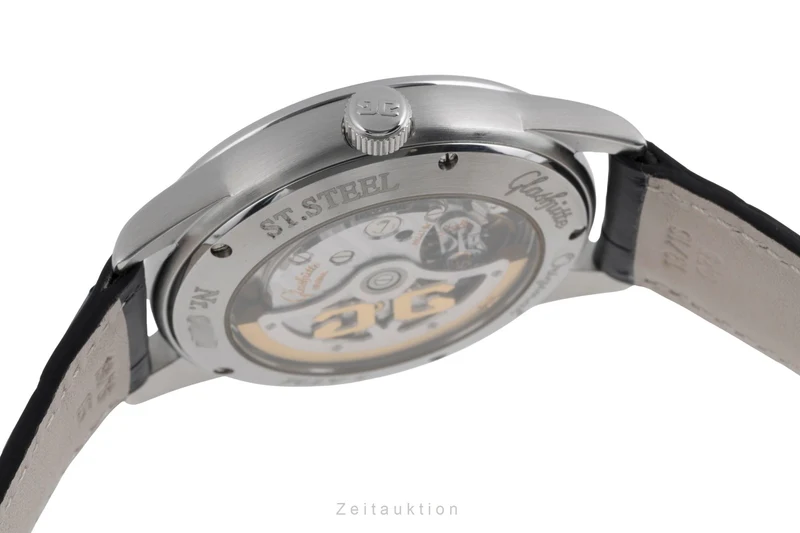 Glashütte Senator steel automatic men's watch 39-44-04-12-04 [2502801]