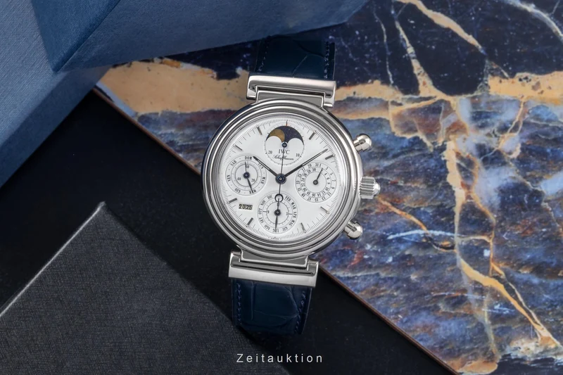 IWC Da Vinci chronograph 18 ct white gold automatic men's watch IW375007 [2502983]