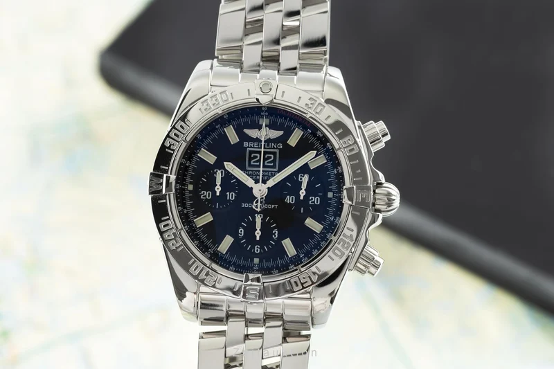 Breitling Blackbird chronograph steel automatic men's watch A44359 LP: 5550EUR [2110615]