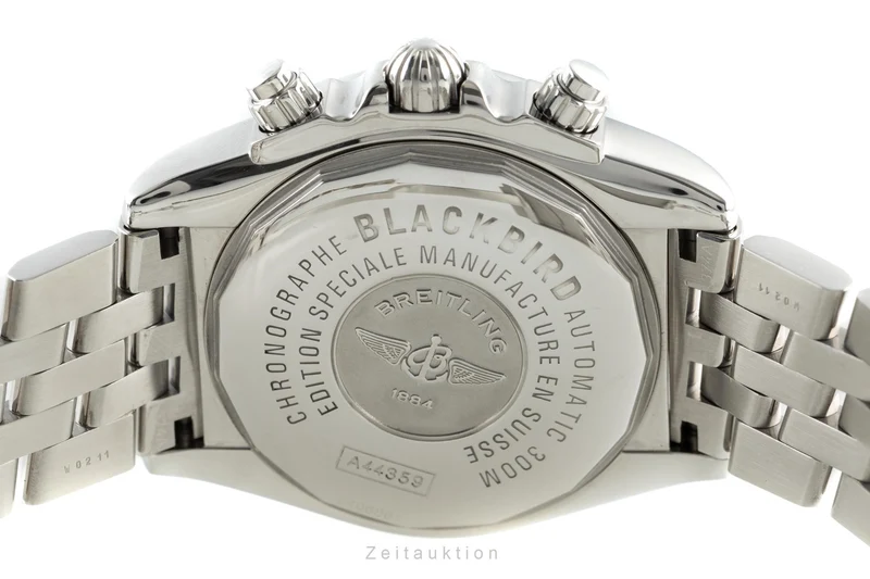 Breitling Blackbird chronograph steel automatic men's watch A44359 LP: 5550EUR [2110615]