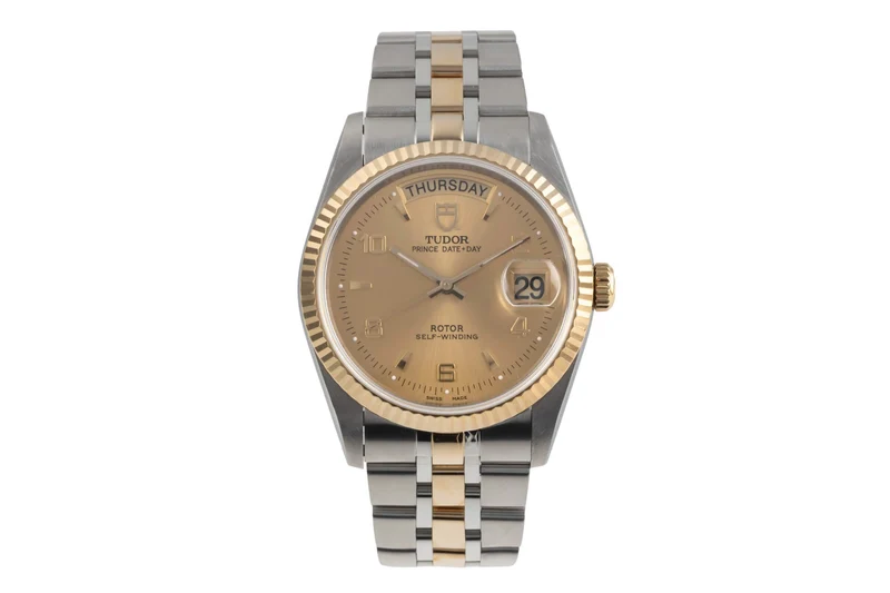 Tudor Date-Day steel / gold automatic men's watch 76213 [2404679]