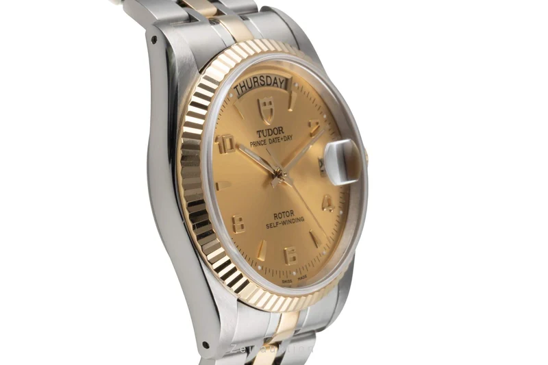 Tudor Date-Day steel / gold automatic men's watch 76213 [2404679]