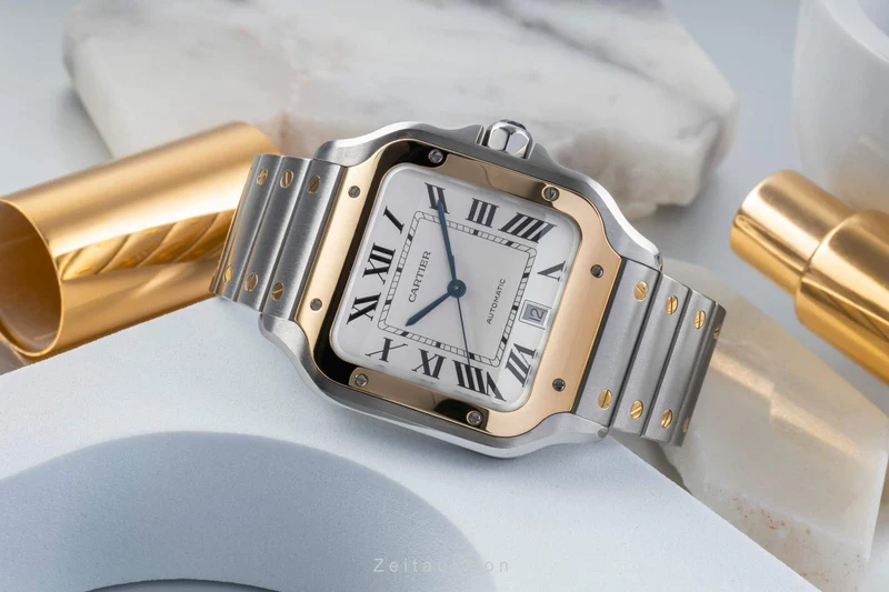 Cartier Santos steel / gold automatic men's watch W2SA0006 [2404535]