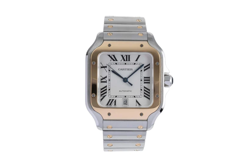 Cartier Santos steel / gold automatic men's watch W2SA0006 [2404535]