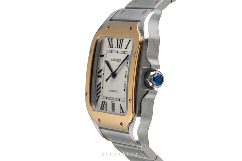 Cartier Santos steel / gold automatic men's watch W2SA0006 [2404535]