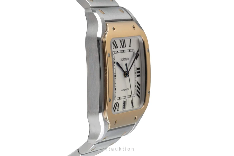 Cartier Santos steel / gold automatic men's watch W2SA0006 [2404535]