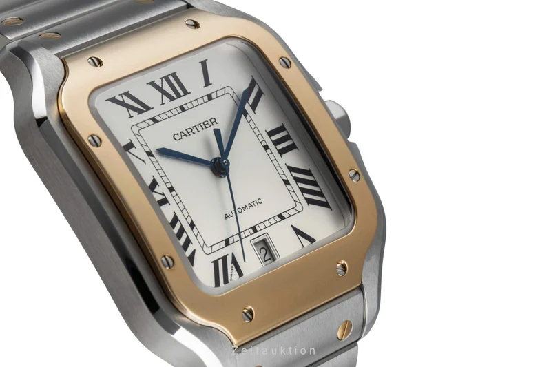 Cartier Santos steel / gold automatic men's watch W2SA0006 [2404535]