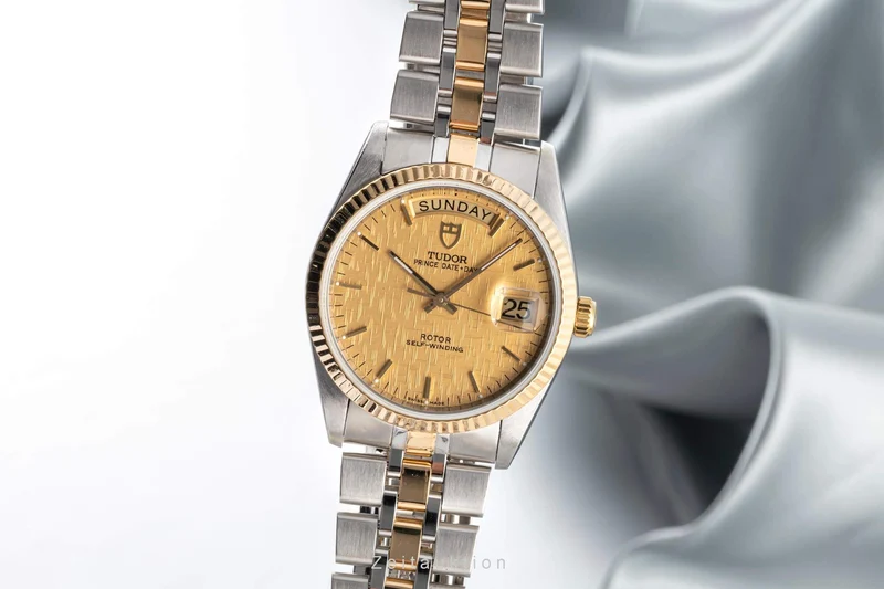 Tudor Prince Date steel / gold automatic men's watch 76213 LP: 3850EUR [2402664]