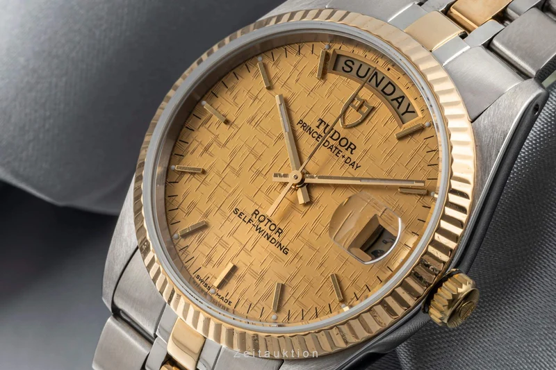 Tudor Prince Date steel / gold automatic men's watch 76213 LP: 3850EUR [2402664]