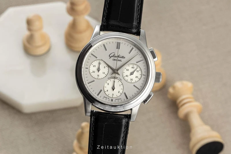 Glashütte Senator chronograph steel automatic men's watch 39-31-11-13-04 [2402557]