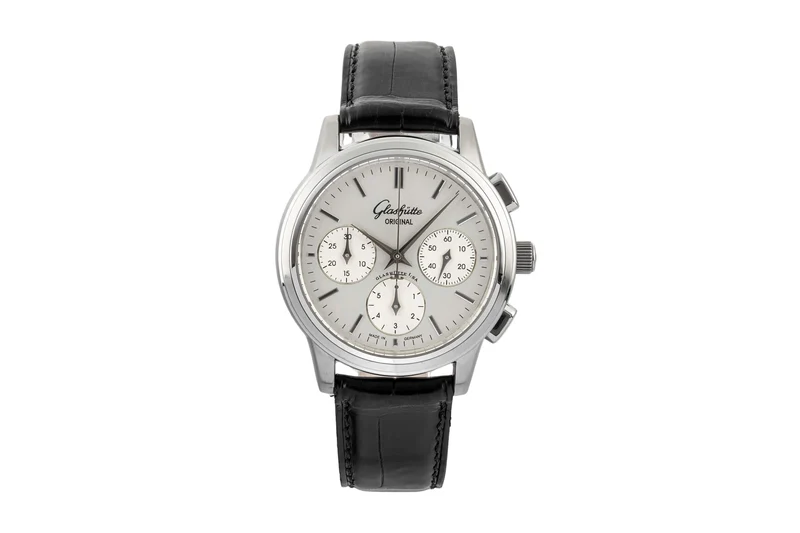 Glashütte Senator chronograph steel automatic men's watch 39-31-11-13-04 [2402557]