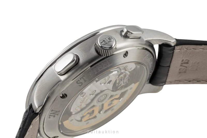 Glashütte Senator chronograph steel automatic men's watch 39-31-11-13-04 [2402557]