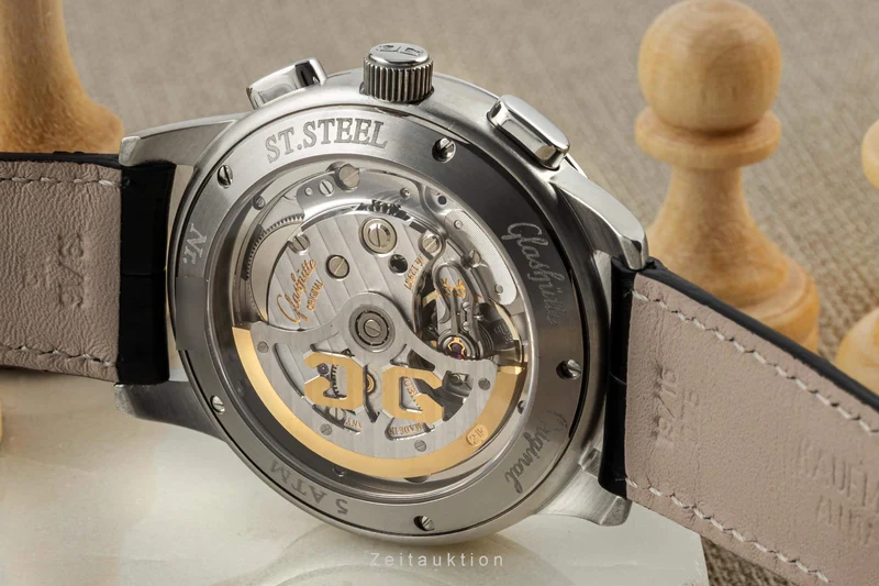Glashütte Senator chronograph steel automatic men's watch 39-31-11-13-04 [2402557]