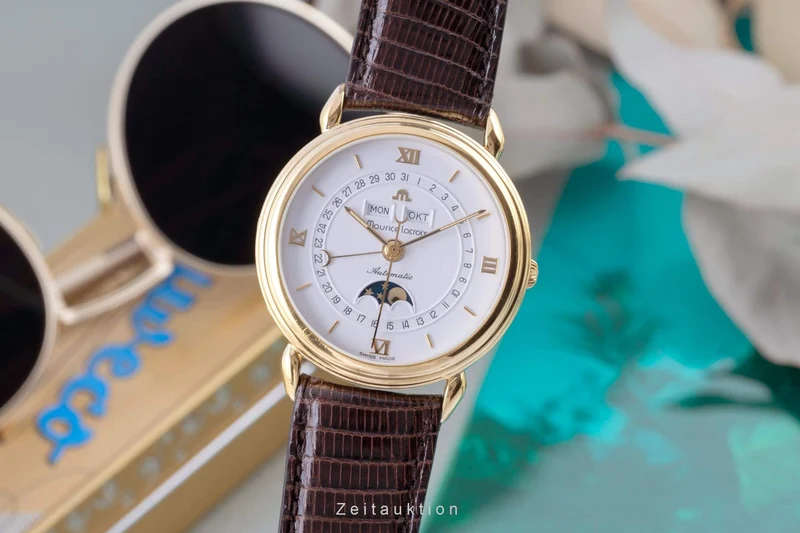 Maurice Lacroix Masterpiece gold-plated automatic men's watch 13111 [2402630]
