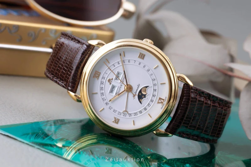 Maurice Lacroix Masterpiece gold-plated automatic men's watch 13111 [2402630]