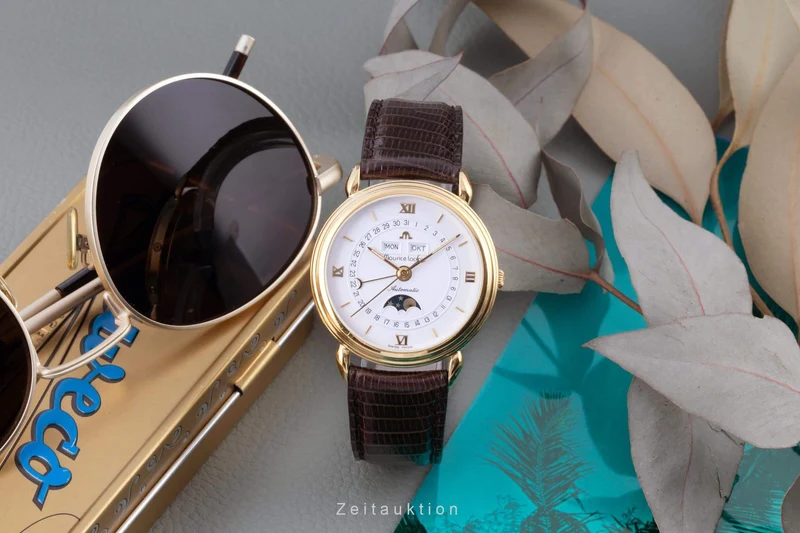 Maurice Lacroix Masterpiece gold-plated automatic men's watch 13111 [2402630]