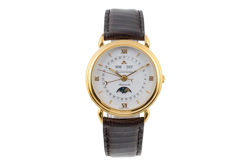 Maurice Lacroix Masterpiece gold-plated automatic men's watch 13111 [2402630]