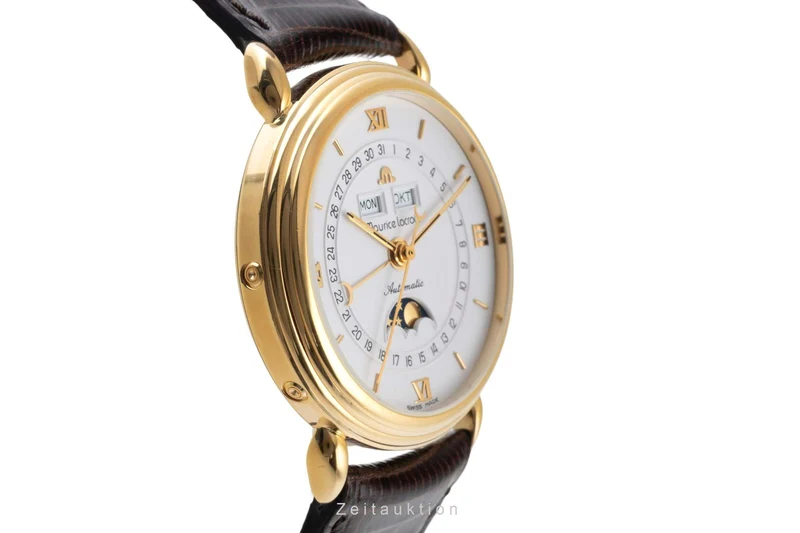 Maurice Lacroix Masterpiece gold-plated automatic men's watch 13111 [2402630]