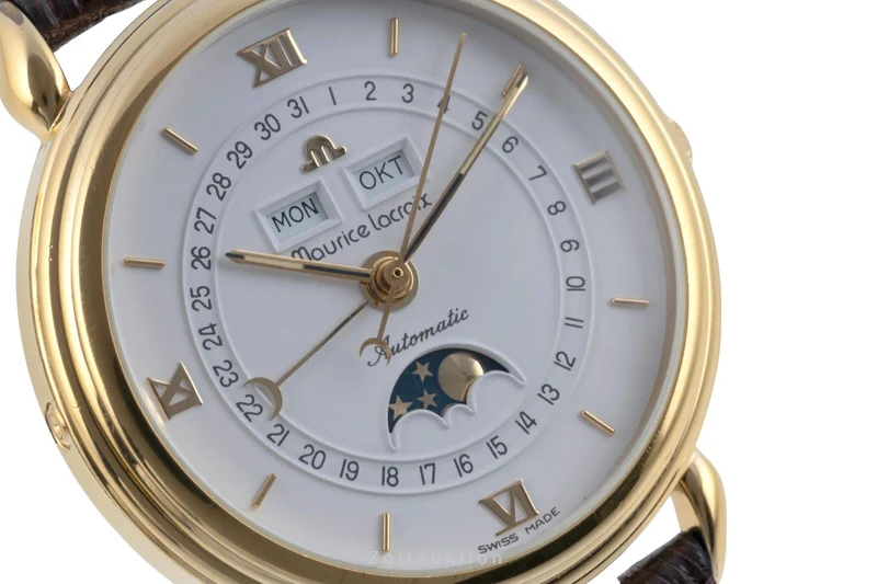 Maurice Lacroix Masterpiece gold-plated automatic men's watch 13111 [2402630]