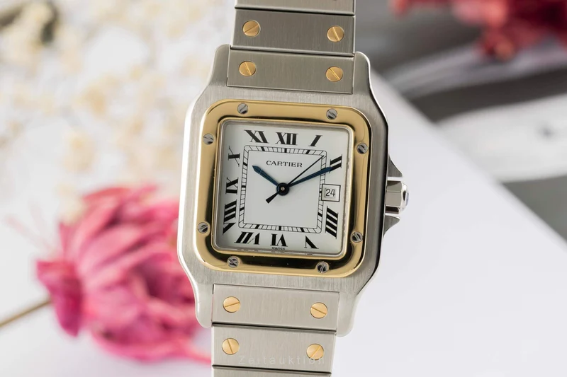 Cartier Santos steel / gold automatic unisex 2961 LP: 11400EUR [2402515]