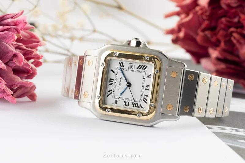 Cartier Santos steel / gold automatic unisex 2961 LP: 11400EUR [2402515]