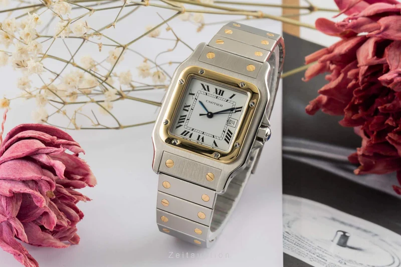 Cartier Santos steel / gold automatic unisex 2961 LP: 11400EUR [2402515]
