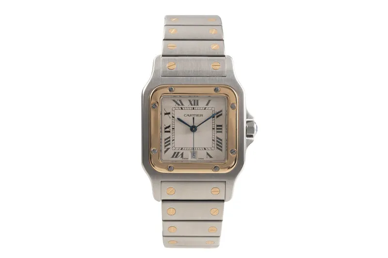 Cartier Santos steel / gold quartz men's watch W20011C4 [2502143]