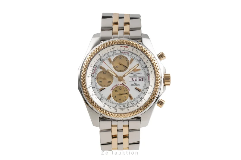 Breitling Bentley Motors chronograph steel / gold automatic men's watch D13362 [2503449]