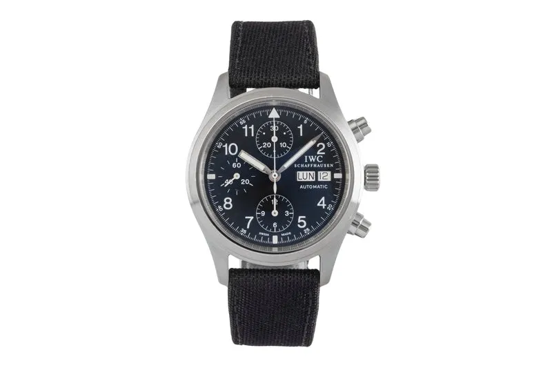 IWC Fliegerchronograph chronograph steel automatic men's watch IW370602 LP: 8300EUR [2502833]