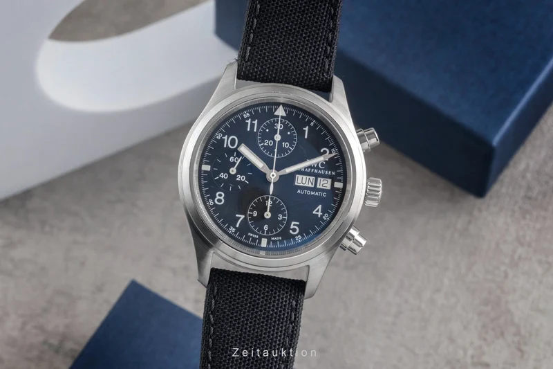 IWC Fliegerchronograph chronograph steel automatic men's watch IW370602 LP: 8300EUR [2502833]