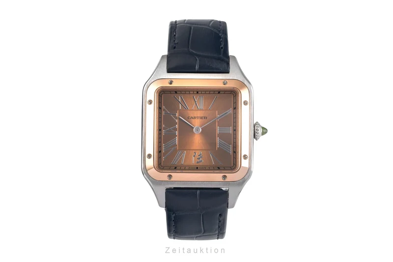 Cartier Santos Dumont steel / gold manual winding men's watch W2SA0027 LP: 10400EUR Limited [2503167]