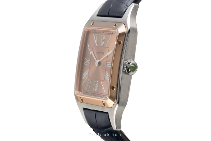 Cartier Santos Dumont steel / gold manual winding men's watch W2SA0027 LP: 10400EUR Limited [2503167]