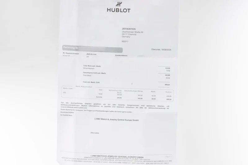 Hublot Classic Fusion titanium automatic men's watch 511.NX.1270.RX.MDM40 LP: 7900EUR Limited [2400203]