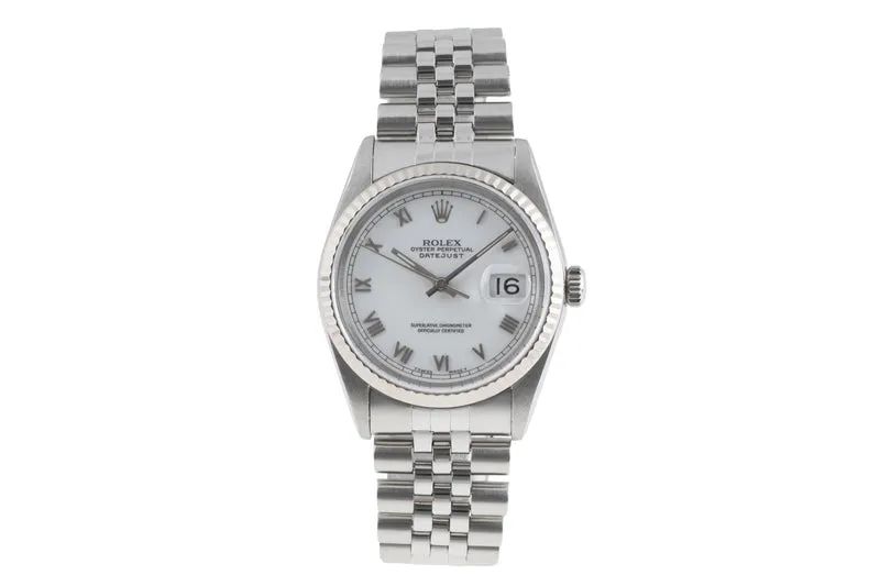Rolex Datejust steel / white gold automatic men's watch 16234 [2502995]